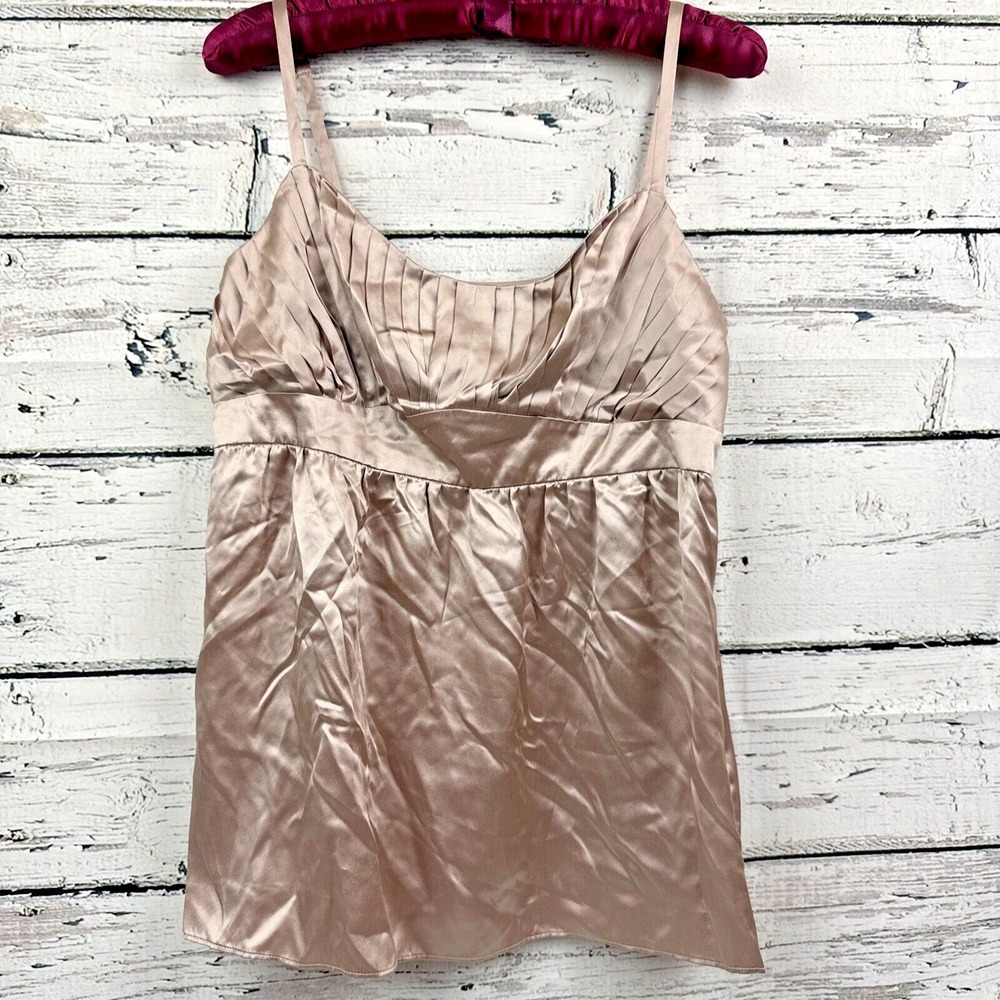 INC International Concepts Women's 100% Silk Smokey Rose Camisole [Size‎ 10]